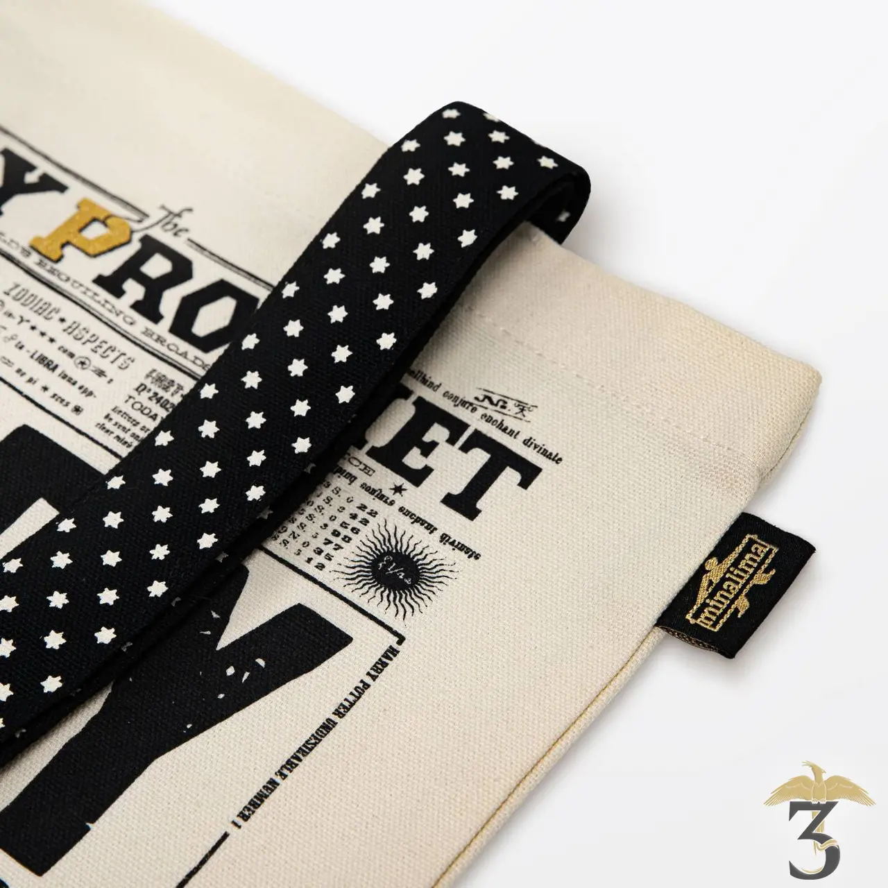 Tote bag la gazette du sorcier minalima - Les Trois Reliques, magasin Harry Potter - Photo N°2