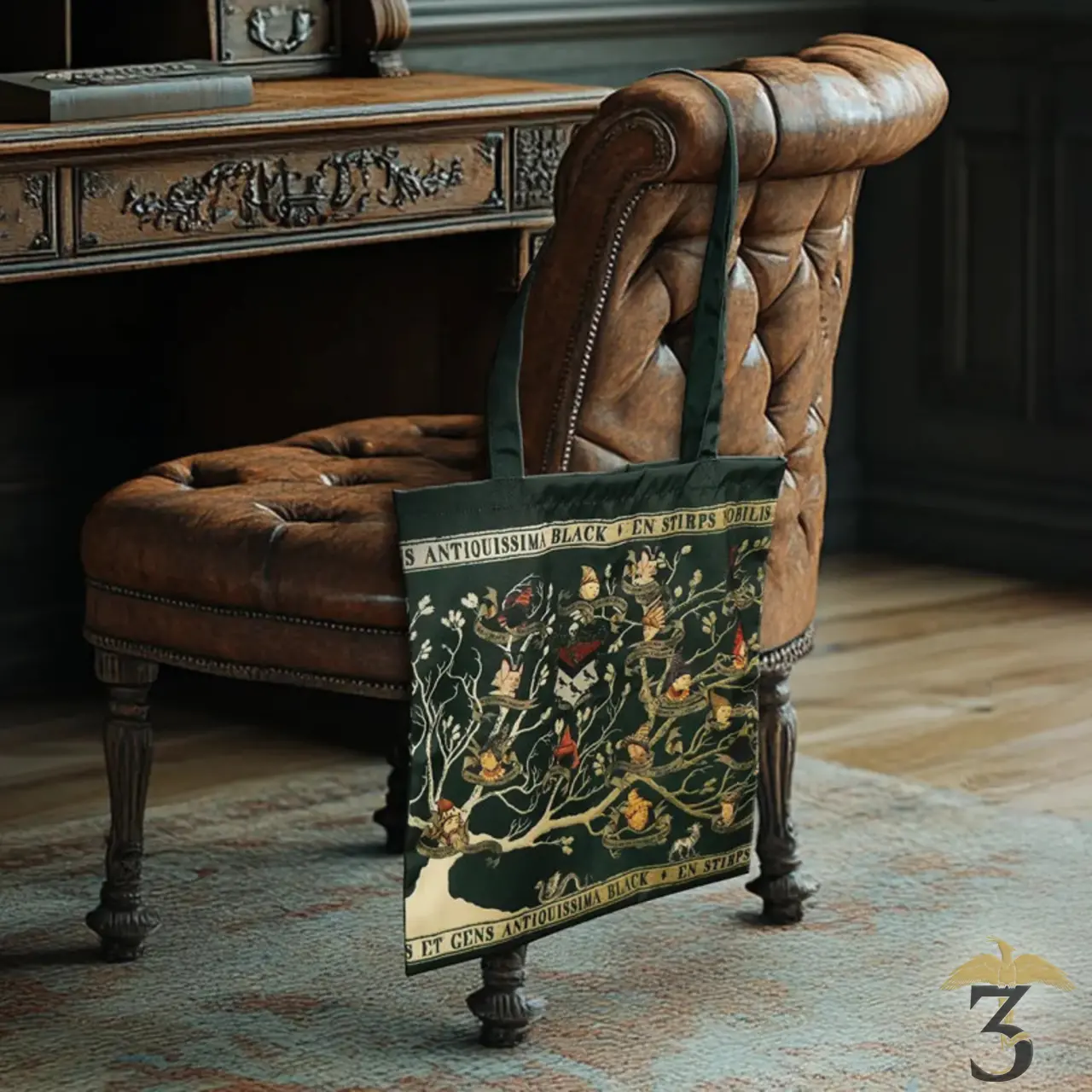 Tote bag tapisserie des black - Les Trois Reliques, magasin Harry Potter - Photo N°2