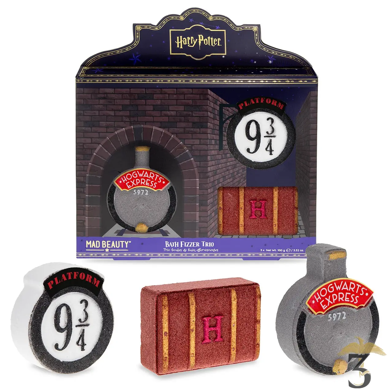 Trio de bombes effervescentes 9 3/4 harry potter - Les Trois Reliques, magasin Harry Potter - Photo N°1