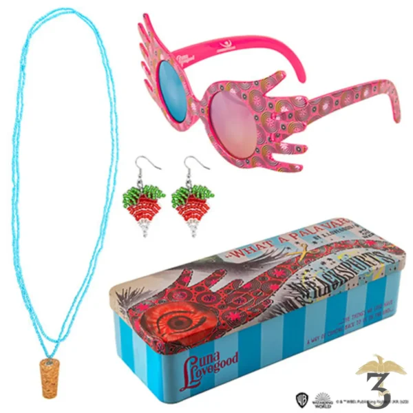 Trio lorgnospectres + bijoux luna lovegood - Les Trois Reliques, magasin Harry Potter - Photo N°1