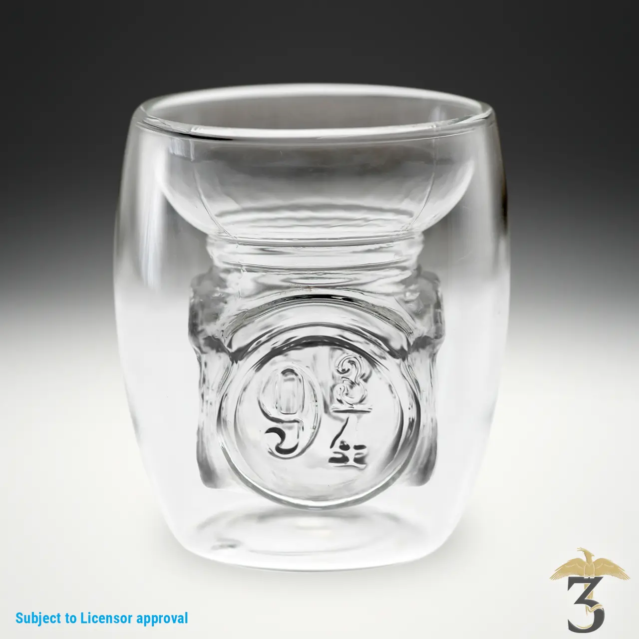 Verre plateforme 9 3/4 3d collector - Les Trois Reliques, magasin Harry Potter - Photo N°1