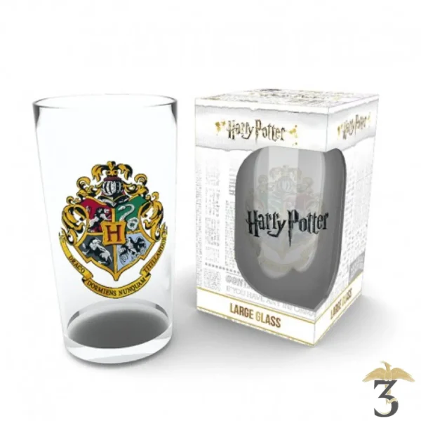 VERRE XXL LOGO HOGWART - Les Trois Reliques, magasin Harry Potter - Photo N°1