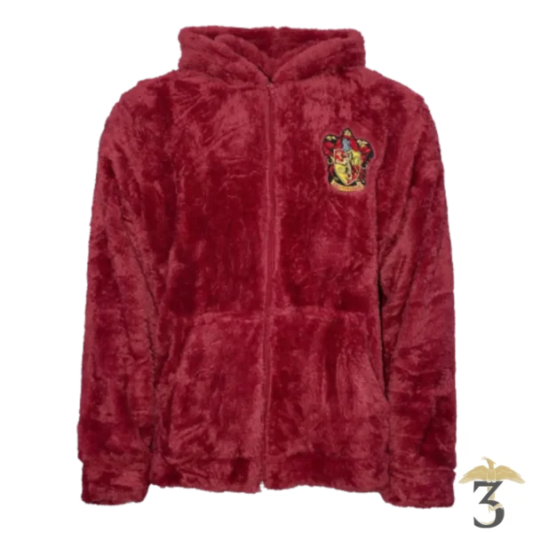 Veste fluffy gryffondor l/xl - Les Trois Reliques, magasin Harry Potter - Photo N°1