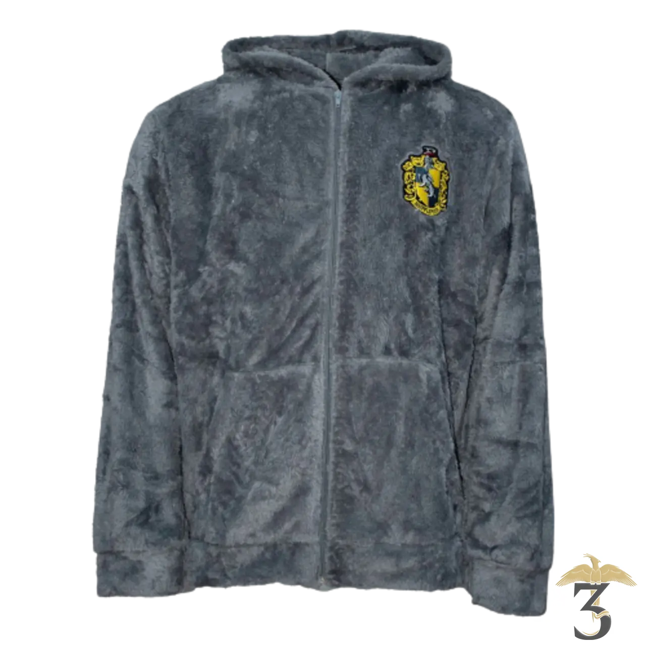 Veste fluffy poufsouffle - Les Trois Reliques, magasin Harry Potter - Photo N°1