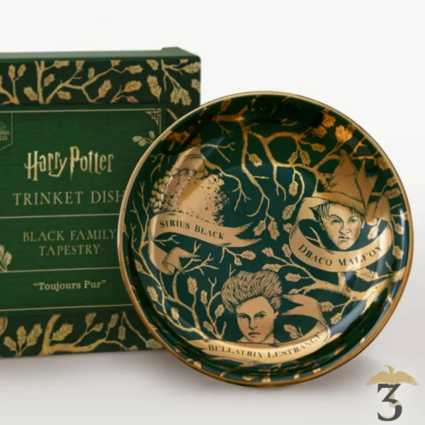 Vide-poche tapisserie black minalima - Les Trois Reliques, magasin Harry Potter - Photo N°1