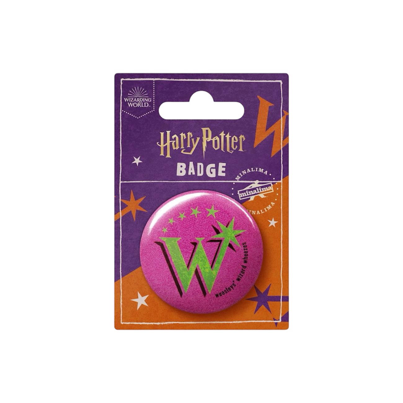 Badge weasley's wizard wheezes logo w - minalima